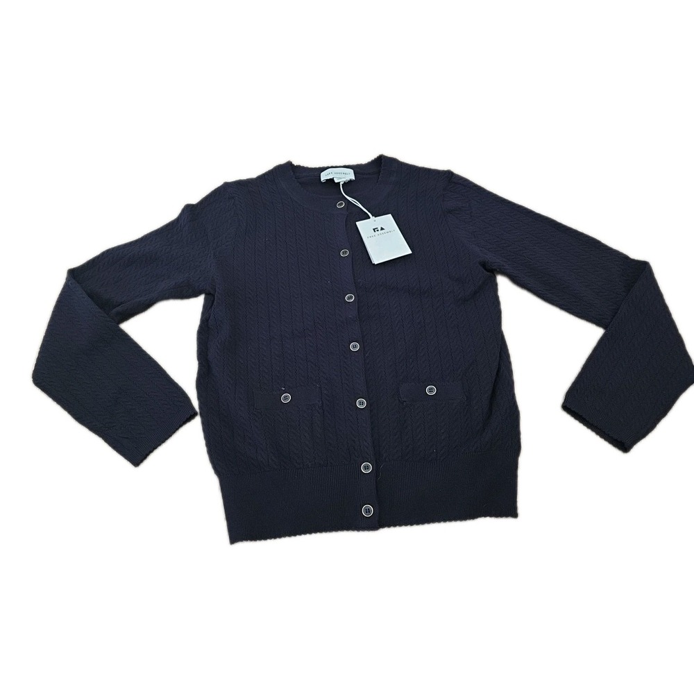 Free Assembly Women's XS Cardigan Sweater Long Sleeve Navy Blue NWT